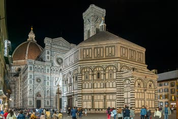The Baptistery of San Giovanni in Florence in Italy