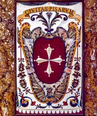 Coat of Arms of Pisa in Tuscany in the Chapel of the Princes Medici