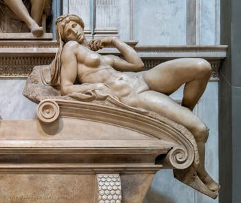 Michelangelo, Dawn, New Sacristy Medici in Florence Italy