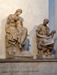 Michelangelo, Madonna and Child, New Sacristy Medici in Florence