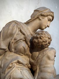 Michelangelo, Madonna and Child, New Sacristy Medici in Florence
