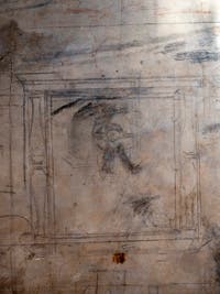 Michelangelo s Drawings in New Sacristy in Florence Italy
