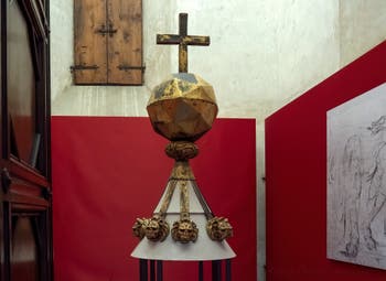 Michelangelo New Sacristy's lantern polyhedron designed by Michelangelo in Florence in Italy