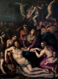 Agnolo Tori il Bronzino, Deposition of Christ, at the Accademia Gallery in Florence