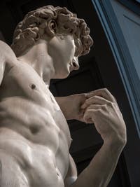 Michelangelo Buonarroti, David, Marble Statue, 1501-1504, Accademia Gallery in Florence Italy