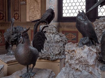 Bartolomeo Ammannati, Rooster and owl , at the Bargello Museum in Florence