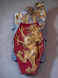 Donatello, Coat of arms of the Martelli family at the Bargello Museum in Florence