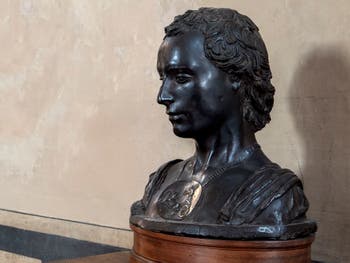 Donatello, Bust of a young Neoplatonic man with a cameo at the Bargello Museum in Florence