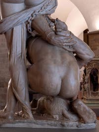 Giambologna, Florence triumphant over Pisa, Bargello Museum in Florence