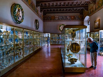 Earthenware Room of the Bargello Museum in Florence, Italy