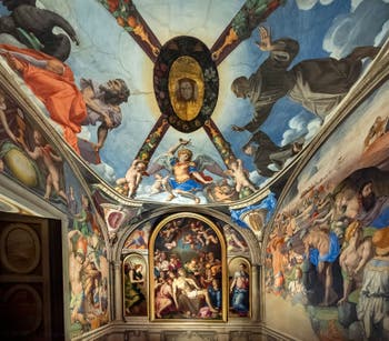 Bronzino, Fresco Chapel of Eleonora of Toledo, Palazzo Vecchio in Florence in Italy