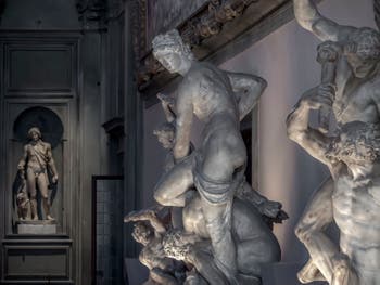 Giambologna, The Victory of Florence over Pisa, Hall of the Five Hundred of Palazzo Vecchio in Florence, Italy