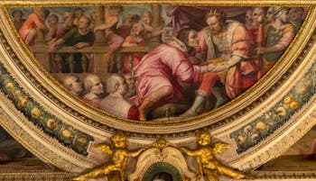 Giorgio Vasari, Lorenzo the Magnificent goes to Naples to see King Ferdinand of Aragon, Palazzo Vecchio in Florence