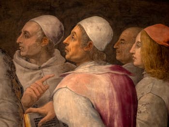 Giorgio Vasari, Lorenzo the Magnificent between Philosophers and Literates, Palazzo Vecchio in Florence