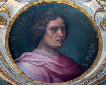 Giorgio Vasari, Portrait of Lorenzo de Medici, Palazzo Vecchio in Florence, Italy