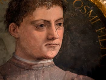 Giorgio Vasari, Portrait of Piero I di Cosimo de' Medici also knows as the Gouty, Palazzo Vecchio in Florence, Italy