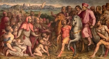 Giorgio Vasari, Return from the exile of Cosimo the Elder, Palazzo Vecchio in Florence, Italy