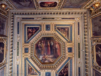 Giorgio Vasari, Gualdrada Room Ceiling, at Palazzo Vecchio in Florence in Italy.