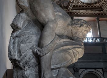 Michelangelo, The Genius of Victory or The Winner, Palazzo Vecchio in Florence, Italy