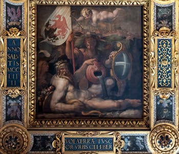 Giorgio Vasari, Allegory of Volterra, Ceiling of the Hall of Five Hundred of Palazzo Vecchio in Florence