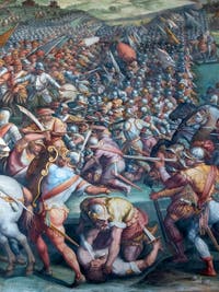 War of Siena, Battle of Marciano or Scannagallo in Val di Chiana, Hall of Five Cents of Palazzo Vecchio in Florence