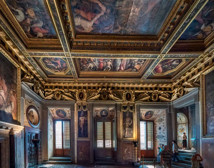 Vasari Pope Leo X Medici Hall Palazzo Vecchio Florence Italy