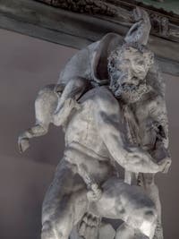 Vincenzo de Rossi “Hercules captures the Boar of Erymanthus” Hall of the Five Hundred of Palazzo Vecchio in Florence
