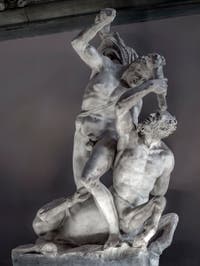 Vincenzo de Rossi, Hercules kills the Centaur Nessos, Hall of the Five Hundred of Palazzo Vecchio in Florence