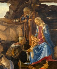 Botticelli, The Adoration of the Magi Altar Piece of Santa Maria Novella, Uffizi Gallery, Florence Italy