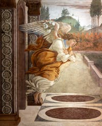 Botticelli, Annunciation of San Martino alla Scala, Uffizi Gallery, Florence Italy