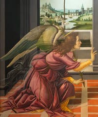 Botticelli, The Annunciation of Cestello, Uffizi Gallery, Florence Italy